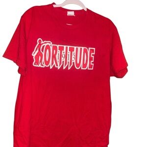 Delta Sigma Theta Red Fortitude 1913 stitched embroidered Tshirt size Large L